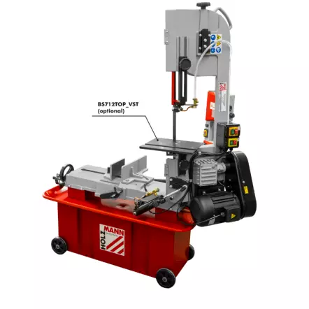HOLZMANN - BS712TOP Scie à ruban métal descente et arrêt automatique D. coupe 180mm | 400V 1100 W