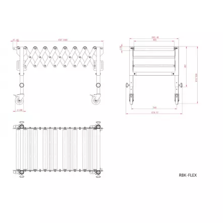 RBK-FLEX Convoyeur à rouleaux
