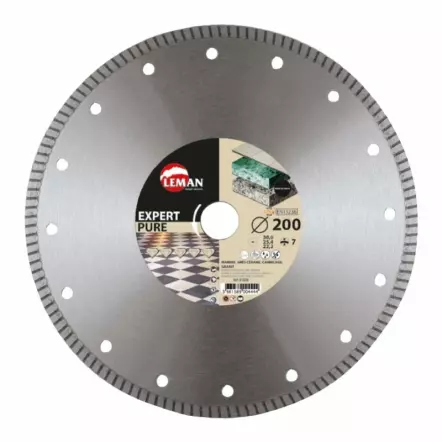 LEMAN - Disque Diamant Grès Cérame Ø 200 mm - alésage 25,4 mm