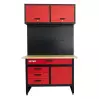 WHL1200 - Établi Métallique avec Armoire murale et panneau perforé - 1