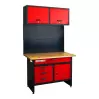 WHL1200 - Établi Métallique avec Armoire murale et panneau perforé - 2