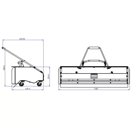 ZIPPER - ZI-KM1000 - Balayeuse-Déneigeuse Thermique - Largeur 1000 mm