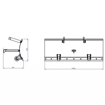 ZIPPER - ZI-KM1000 - Balayeuse-Déneigeuse Thermique - Largeur 1000 mm