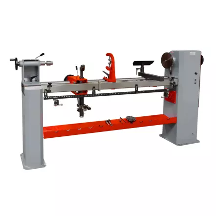 DBK1500 - Tour à bois avec Copieur - Entre-pointes 1500 mm - 400V 1500W 2CV