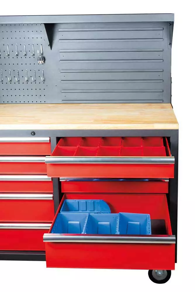 Chariot D'atelier Holzmann WEWA1216SET – 6 Tiroirs, Capacité 400 Kg
