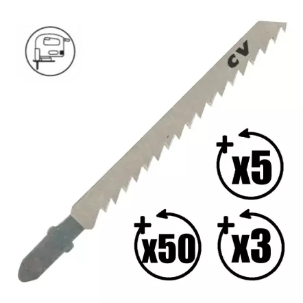 LEMAN - Lames de scie sauteuse (longueur : 75 mm / pas : 4 mm)