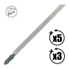 Lames de scie sauteuse (longueur : 110 mm / pas : 2 mm) - 1