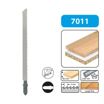 Lames de scie sauteuse (longueur : 110 mm / pas : 2 mm)