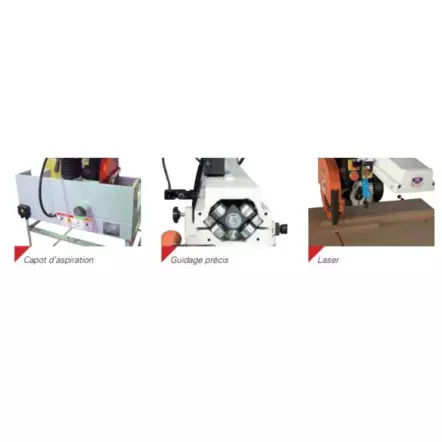 HOLZPROFI - RAS090 Scie radiale ø305 mm Hauteur de coupe 90 mm - 230V/50Hz - 1.5Kw/2CV