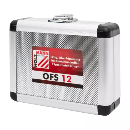 OFS12 - Coffret de 12 fraises à défoncer profilées - Queues de 8 mm