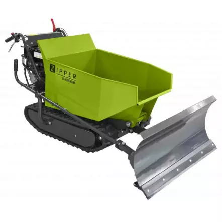 ZIPPER - ZI-MD500HST - Mini-Dumper Thermique à Chenilles avec Lame - Moteur 6800 W - 3 Vitesses