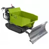 ZIPPER - ZI-MD500HST - Mini-Dumper Thermique à Chenilles avec Lame - Moteur 6800 W - 3 Vitesses - 3