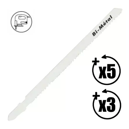 LEMAN - Lames de scie sauteuse (longueur : 110 mm / pas : 1,8 mm)