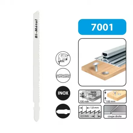 LEMAN - Lames de scie sauteuse (longueur : 110 mm / pas : 1,8 mm)