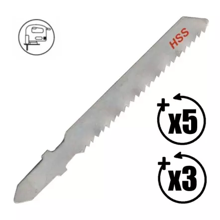 Lames de scie sauteuse (longueur : 50 mm / pas : 2 mm)