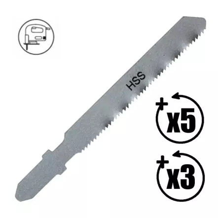 Lames de scie sauteuse (longueur : 50 mm / pas : 1,2 mm)