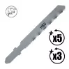 Lames de scie sauteuse (longueur : 50 mm / pas : 1,2 mm) - 1