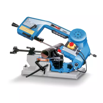 PROMAC - 348C Scie à ruban métal à descente assistée - 0,38 kW capacité de coupe Ø100 mm