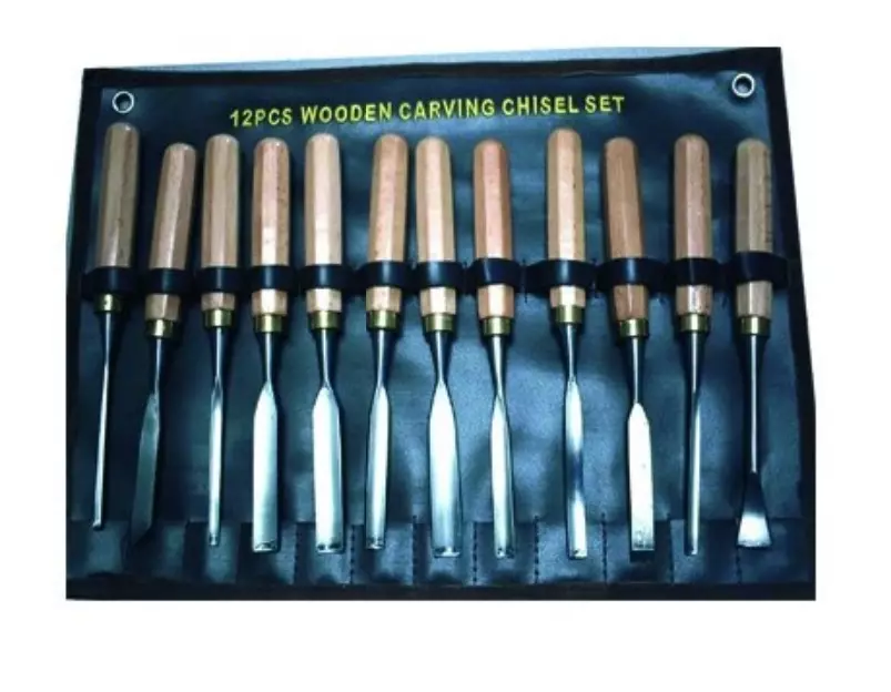 Ciseaux à Bois, 15 in 1 Outils de Sculpture Bois, Outillage Bois avec 5 Couteau Sculpture Bois, Professionnel/Junior Outil de Ciseaux a Bois Kit DIY avec Gants Anti-coupures