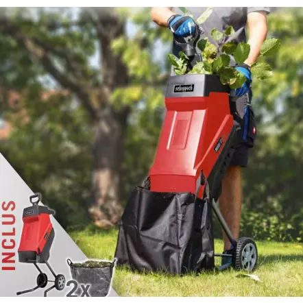 SCHEPPACH - GS55 Broyeur de végétaux Electrique 230V 2400 W - Diamètre de coupe max. ø45 mm