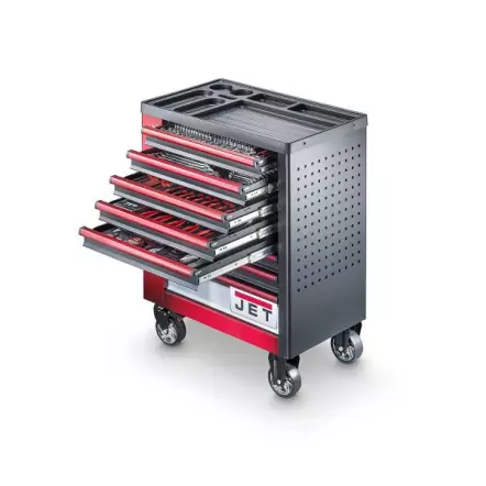 JET - TT-412 - Servante d'Atelier Mobile avec 412 Outils - 780 x 455 x 985 mm