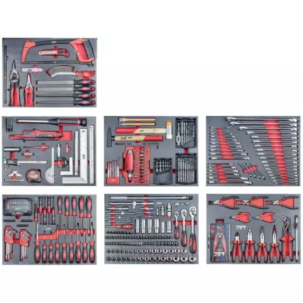 JET - TT-412 - Servante d'Atelier Mobile avec 412 Outils - 780 x 455 x 985 mm