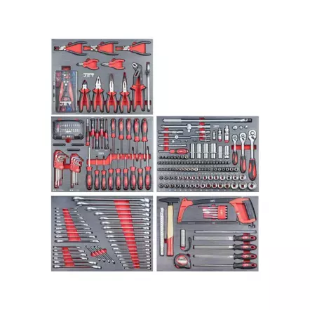 JET - TT-318 - Servante d'Atelier à Roulettes avec 318 Outils - 780 x 455 x 985 mm