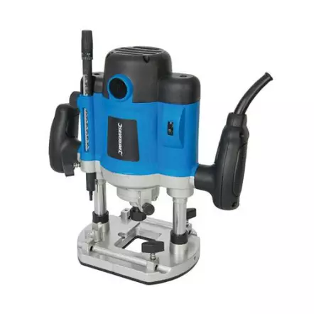 SILVERLINE - Défonceuse à vitesse variable 2050 W - 230V - Avec 5 Pinces de serrage !