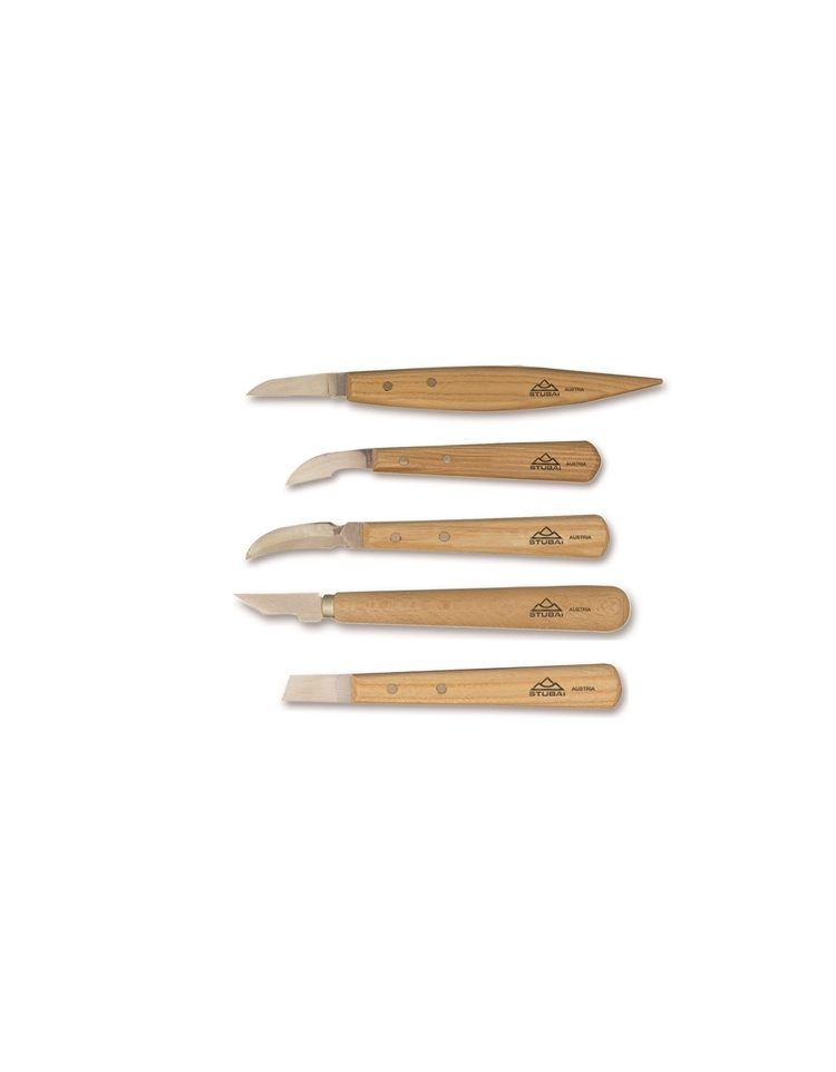 Lot De 5 Couteaux à Sculpter Sur Bois - Marques PE, Xacto, Buckbrothers, Occasion USA
