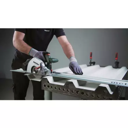 METABO - MKS 18 LTX 58 - Scie Circulaire Portative à Métaux sans fil - Profondeur de coupe 58 mm - 2 x 5,5 Ah