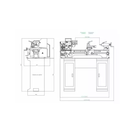 MÉTALPROFI - JY250VL-F DIGI Tour à Métaux Entre-pointes 750 mm - 230V / 750W / 1CV