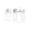 MÉTALPROFI - JY250VL-F DIGI Tour à Métaux Entre-pointes 750 mm - 230V / 750W / 1CV - 5