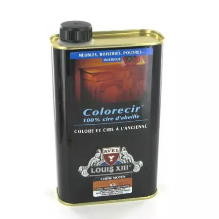 LOUIS XIII - COLORECIR 100% Cire d'abeille Colore et cire à l'ancienne - Teinte merisier - 500 ml