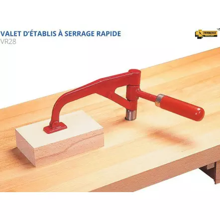 VR28 - Valet d'établi à Serrage rapide - Diamètre 28 mm