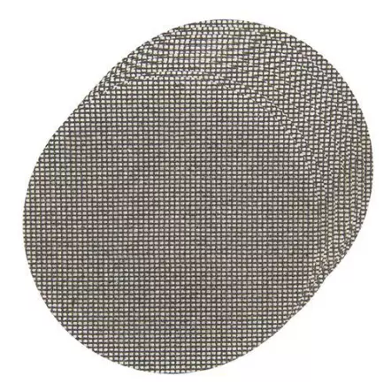 SILVERLINE - Lot de 10 Disques Abrasifs Treillis Auto-agrippants 150 mm - Grain 40 - 80 - 120