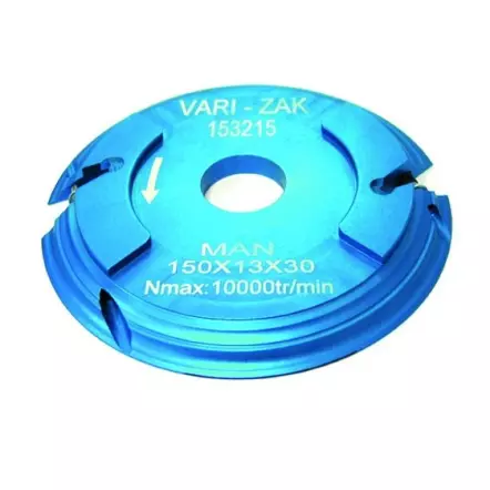ZAK - Porte-Outils Vari-Profil : Porte-outil moulure avec avancement de 15 mm - Profil