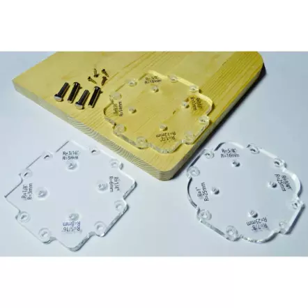 CMT - TMP R12 - Jeu de Gabarits à fraisages à 12 Rayons (3 à 25 mm)