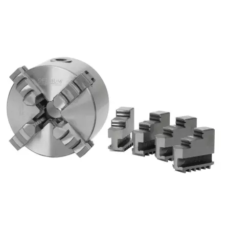 OPTIMUM - Mandrin 4 mors concentriques Ø 160 MM pour tour à métaux