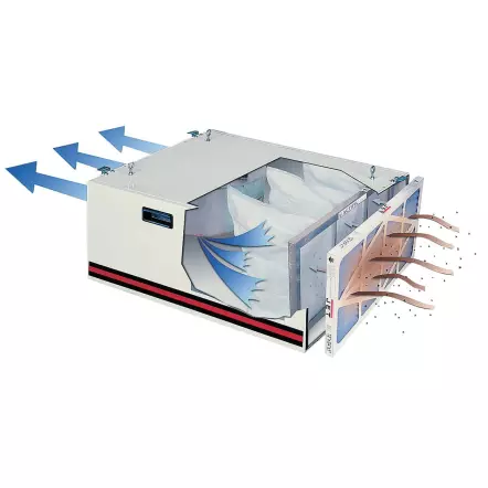 AFS-500-M Système d'aspiration volume 600 m³/h - 230V, 0,12 kW (0,16 CV) S1