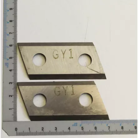 Jeu de 2 fers de rechange pour broyeur végétaux GS55