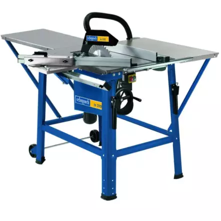 SCHEPPACH - TS310 Scie circulaire - 230V 2200 W - avec chariot, rallonges AR et 2 lames Ø 315mm 24 et 48 dents (coupe max. 83 mm)
