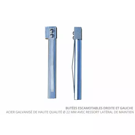 ÉTABLIS FRANÇOIS - Poteaux GM - Poteaux de serrage Ø 22 mm (La paire)