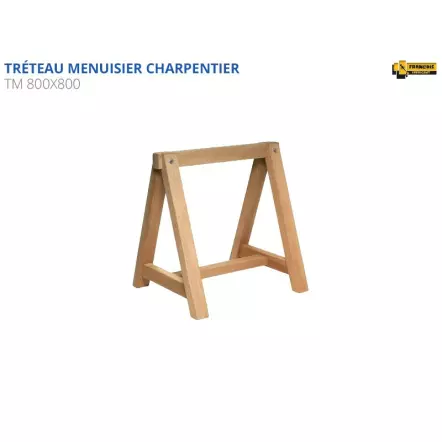 ÉTABLIS FRANÇOIS - TM 800×800 Tréteaux Menuisier fixes 800 x 800 mm (par paire)