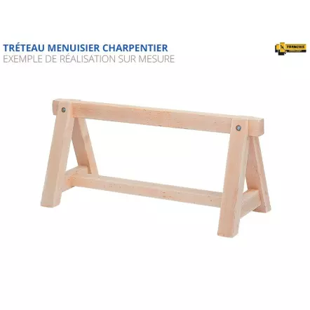 ÉTABLIS FRANÇOIS - TM 800×800 Tréteaux Menuisier fixes 800 x 800 mm (par paire)