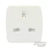 SILVERLINE - Adaptateur Prise électrique UK - UE - 230 V - 3