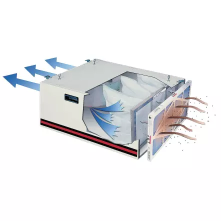 AFS-1000B-M - Système de filtration d'air 1000 CFM (1699 m³/h), 3 vitesses avec télécommande - 230V 0,12 kW