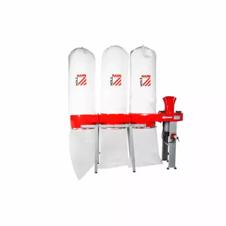 ABS4560 Aspirateur à copeaux de bois 3 x 160 L 400 V - 3700 W