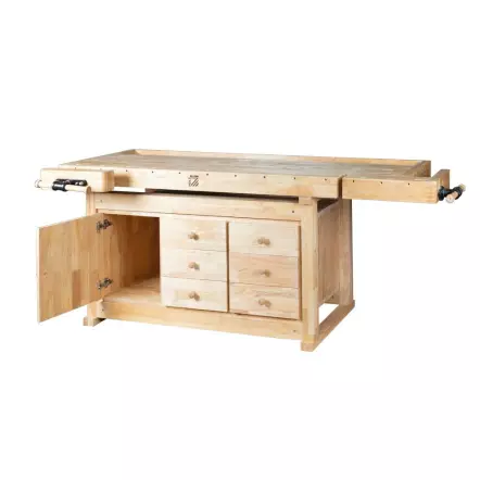 HOLZMANN - WB210C - Établi de menuisier d'une longueur de 2100 mm avec tiroirs