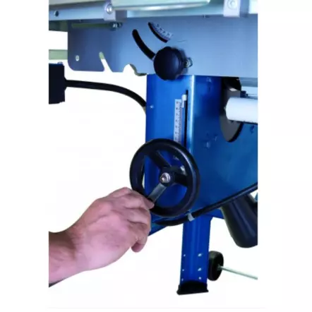 SCHEPPACH - TS310 Scie circulaire - 230V 2200 W - avec chariot, rallonges AR et 2 lames Ø 315mm 24 et 48 dents (coupe max. 83 mm)