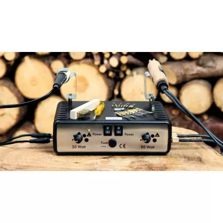 HOBBYRING - Brenn Royal - Poste de Pyrogravure Double professionnel 30 W + 80 W